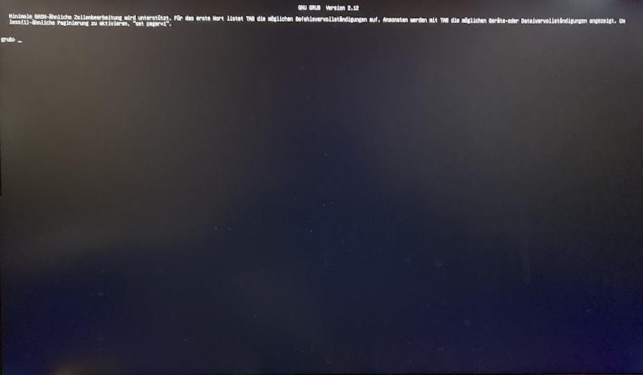 grub command line